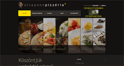 Desktop Screenshot of alcaponepizzeria.hu