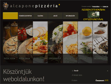 Tablet Screenshot of alcaponepizzeria.hu